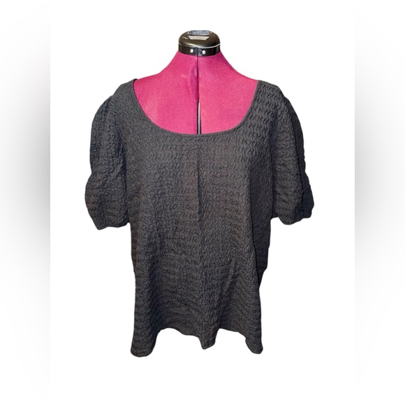 Maurice’s Textured Short Sleeve Blouse 3X NWOT - Picture 2 of 9